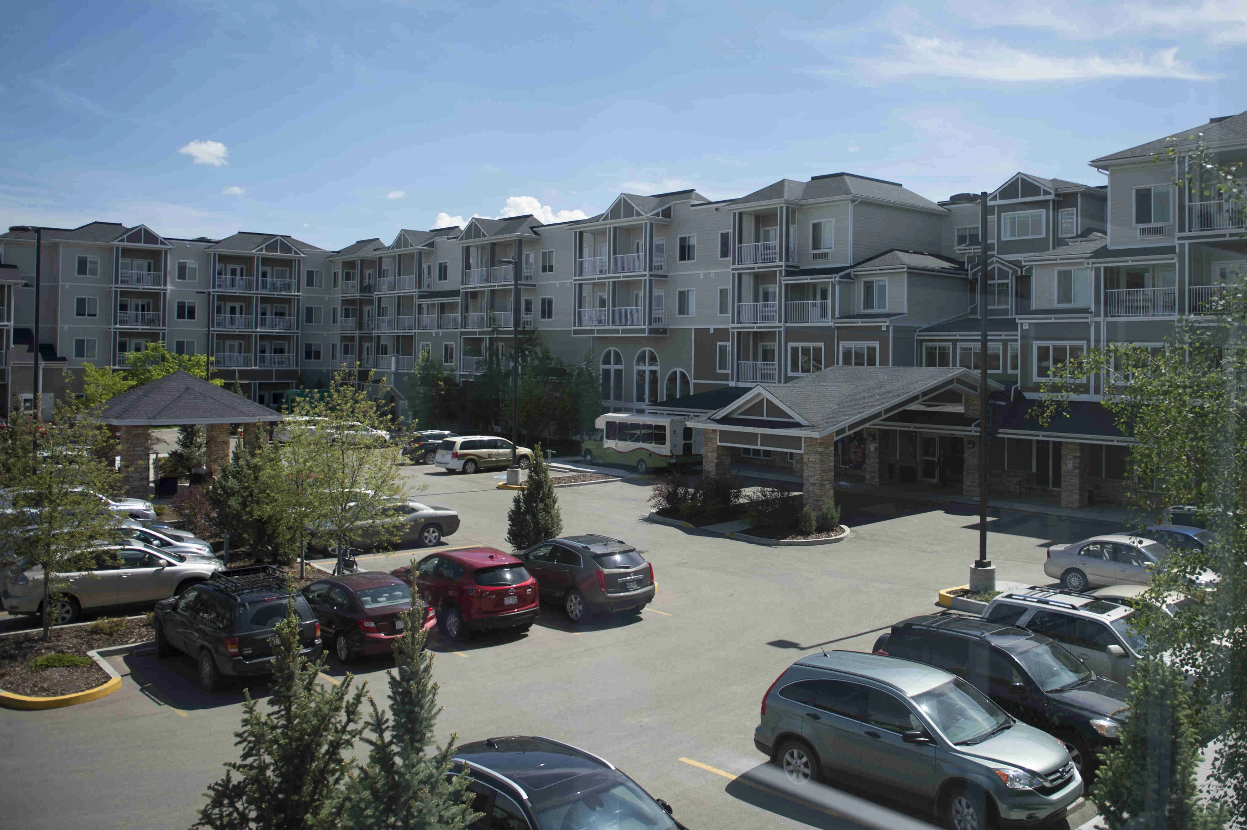 View of the exterior of Lewis Estates Retirement home